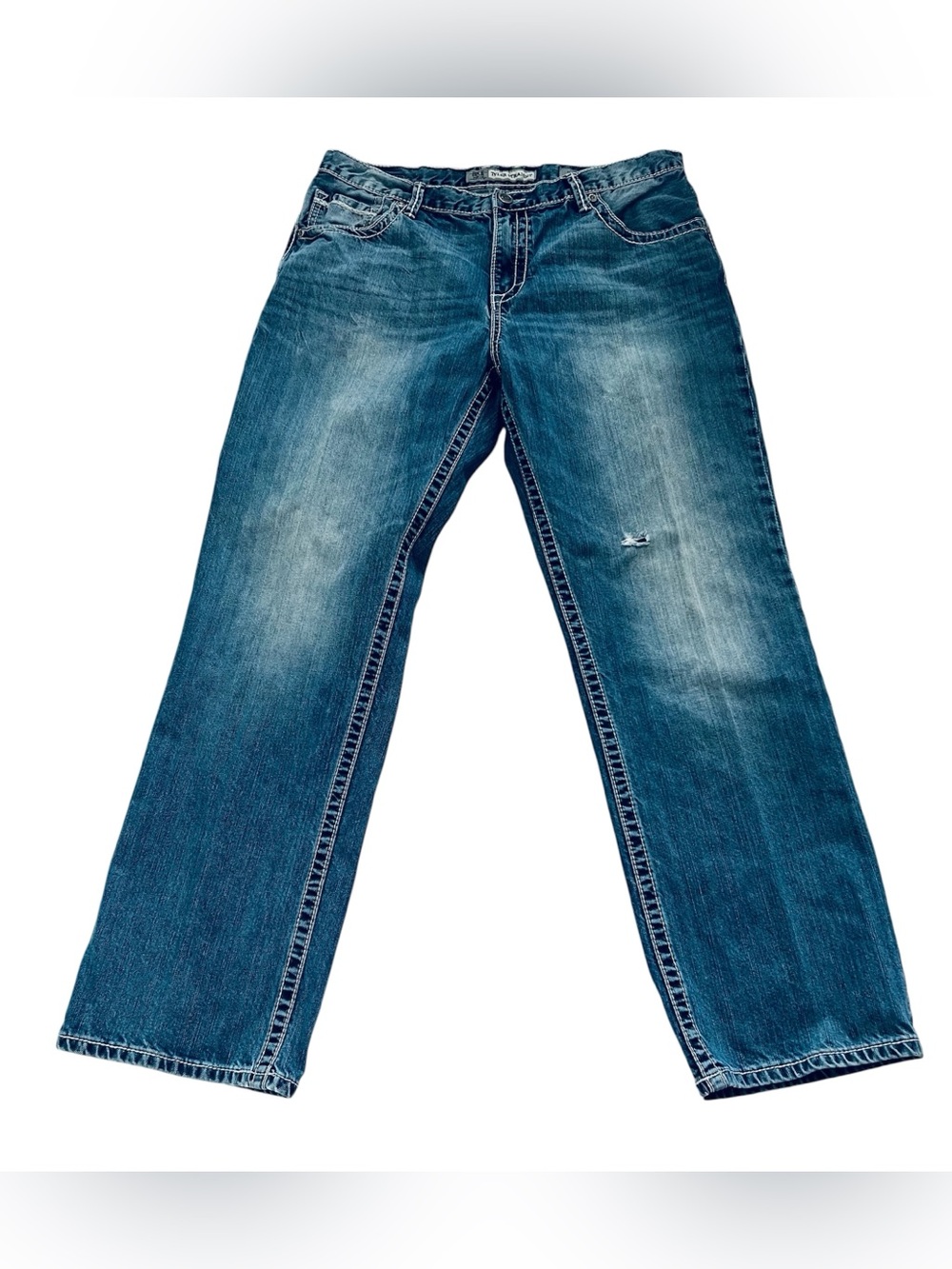 BKE Buckle  Tyler Men’s Jeans 38 X 33 Blue Straight Leg Regular Mid Rise Cotton